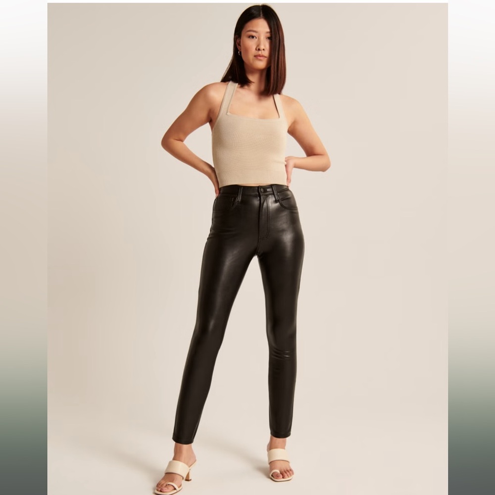 Abercrombie and Fitch Vegan Leather Skinny Pants